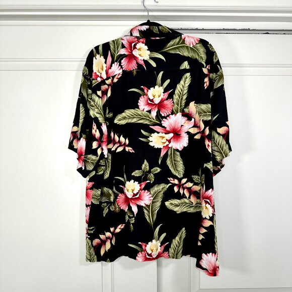 Hula Hula Hawaii Print Button Up Unisex Top 3XL - Picture 2 of 8